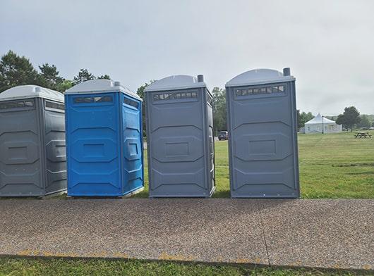 our crew routinely cleans and maintains the event restrooms throughout the duration of your event to ensure they're always in pristine condition